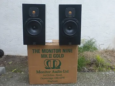 Monitor Audio Monitor 9 Nine Gold Audiophile Speakers RARE Vintage Boxed • $460