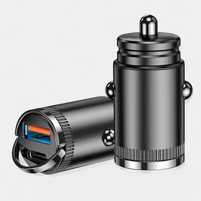 PD 30W Adapter Dual Port Fast Charging With Flush Fit Pull Ring Car Charger • $21.36