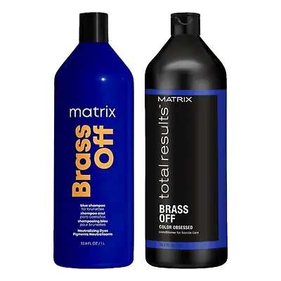 Matrix Total Results- BRASS OFF Shampoo And Conditioner DUO Set (33.8 Oz Each) • $50.99