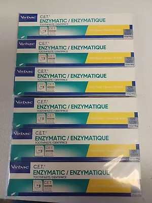 Lot Of 6 Virbac CET Enzymatic Toothpaste Malt Flavor Exp. 8/2025 • $50