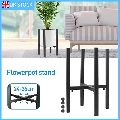 Metal Plant Pot Stand Extendable Flower Display Shelf Indoor Outdoor Garden • £13.99