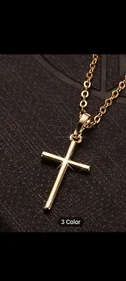 Fashion Simple Cross Pendent Neckless For Men And Women • £4