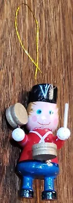 Little Drummer Boy Wood Vintage Christmas Ornament Holiday  • $5