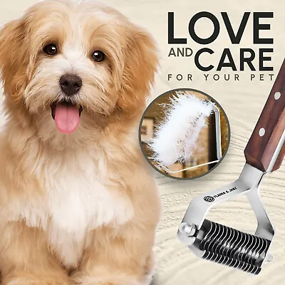 ✅COAT KING STRIPPER Pet Animal Undercoat Hair Coat STRIPPING Tool Comb Rake • £17.99