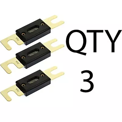 VOODOO 70 Amp ANL Inline Fuse Car Audio For Fuse Holder (3 Pack) • $7.99