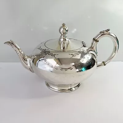 Antique Silverplate James Dixon & Sons Teapot Sheffield England • $124.95