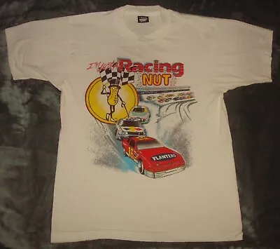 Vtg Planters Im Just A Nut Mr Peanut T Shirt Large Nascar Racing Single Stitch • $39.99