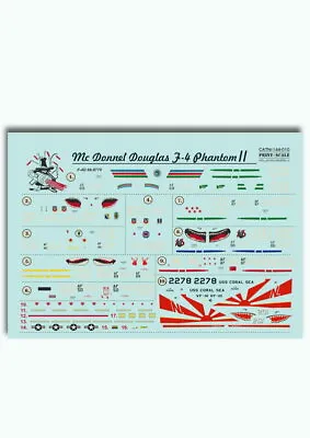 Print Scale Decals 1/144 McDonnell Douglas F-4 Phantom II In Viet Nam War Decals • $11.42