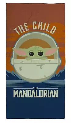 The Mandalorian Beach Towel Star Wars Baby Yoda Design 100% Cotton • £12.99