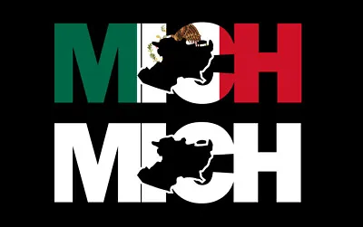 Michoacan Letters Decal Car Window Laptop Map Vinyl Sticker Mexico Mich • $13.42