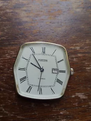 VTG Mortima Mens 17 Jewel Mechanical Date Watch ( Spares Or Repair) No Rear Cvr • $1.52