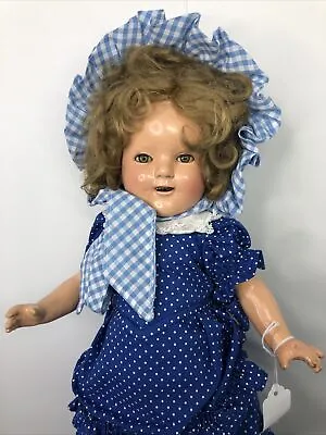 17” Vintage Ideal Shirley Temple Doll Composition Marked Little Rebel #CO • $135