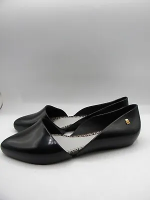 Melissa + Jason Wu Black Jelly D'Orsay Ballet Flats Size EU 38 US 7 • $39