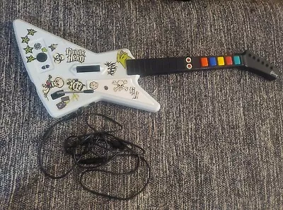 RED OCTANE XBOX 360 GUITAR HERO X-PLORER GIBSON GUITAR & BREAKAWAY CABLE Tested • $95