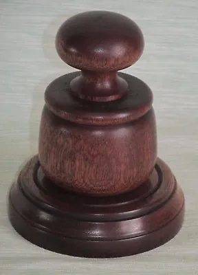 £18.99 • Buy Gavel And Sounding Block Wooden Palm Pocket In Quality Mahogany Wood
