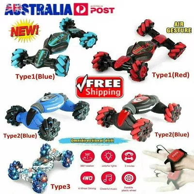 AU Remote Control Off-Road Gesture Sensing 4WD Double Sided Flip RC Stunt Car CZ • $11.98