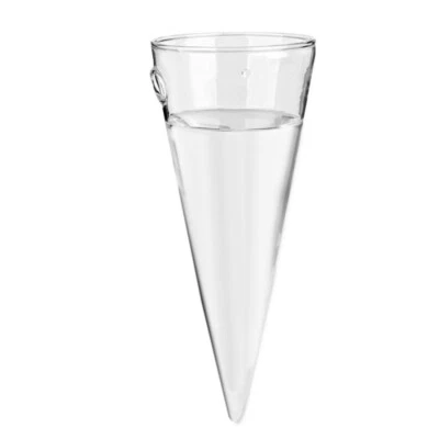 £11.68 • Buy  Wall Hanging Glass Planter Terrarium Container Vase Cone Shaped For Hydroponic