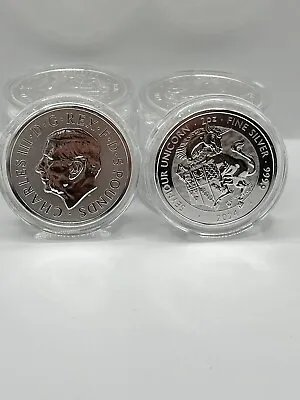 2024 Tudor Beast Seymour Unicorn 2oz Silver Bullion Coin Royal Mint In Capsule • £64.99