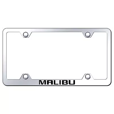 Chevy Malibu Laser Etched Logo Wide Body License Plate Frame (Chrome) • $38.95