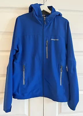 Patagonia Soft Shell Zip Up Jacket Royal Blue Polyester Spandex Men’s SZ M • $79.99