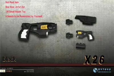 ZYTOYS 1/6 Pistol Model DIY Assembled Taser X26 Stun Gun Weapon Toy F 12  Doll • $16.89