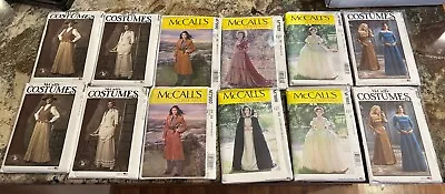 Your Choice Of McCall's Women’s Costume Patterns Western Historical Gowns NEW • $3.75