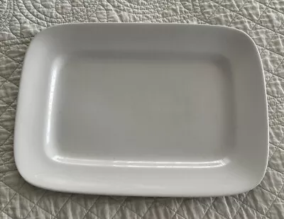 J & G Meakin Hanley  English Ironstone White Rectangular Platter 13x9.25 • $44.99