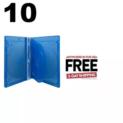 10 PREMIUM STANDARD Blu-Ray Quad 4 Disc DVD Cases 14MM **1-3 DAYS • $23.75