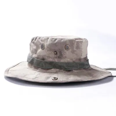 Men's Military Combat Boonie Hats Special Forces Camping Fishing Hiking Camo Cap • $10.44