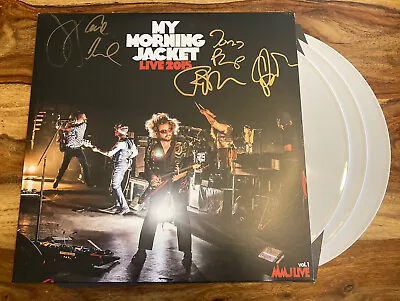 MY MORNING JACKET Band Signed  Live 2015”- Autographed 3x White Vinyl Album • $119.99