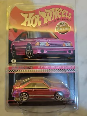 Hot Wheels RLC Exclusive Pink Edition 1993 Ford Mustang Cobra R Pink In Hand • $43