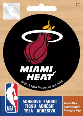 New! Miami Heat Ad Fab Badge Fabric Sticker Licensed • $6.95