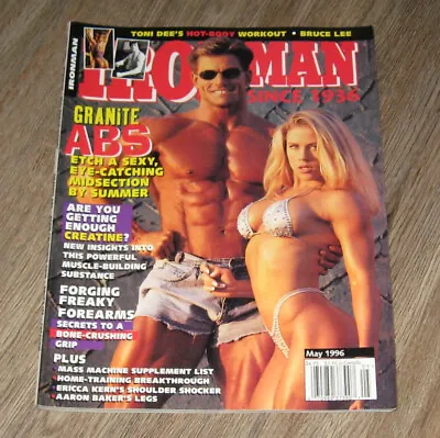 IRON MAN Bodybuilding Magazine May 1996 Monica Brant BRUCE LEE Apperson TONI DEE • $25.35