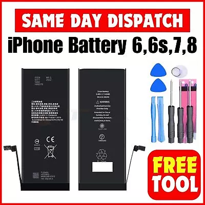 TLIDA® Genuine Replacement Battery For Apple IPhone 6 6s78 + FREE TOOLS UK • £2.99