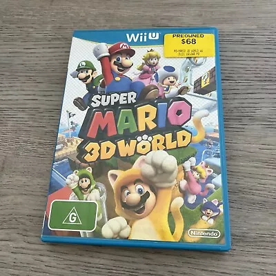 Super Mario 3D World Nintendo Wii U - Mint Disc Tracked Aust Post • $14