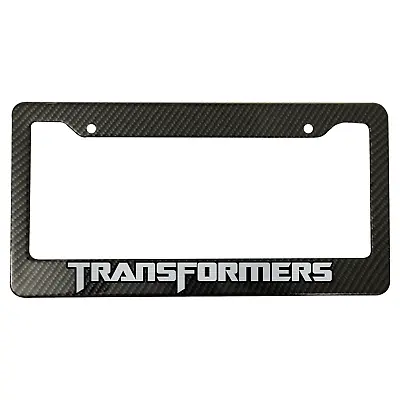 Transformers Robot Carbon Fiber Metal License Plate Frame Car Truck SUV NEW US • $15.64