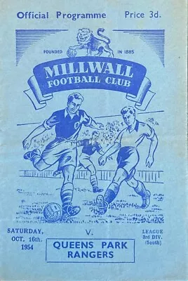 Millwall V Queens Park Rangers Div 3 (S) 1954/55 • £0.90