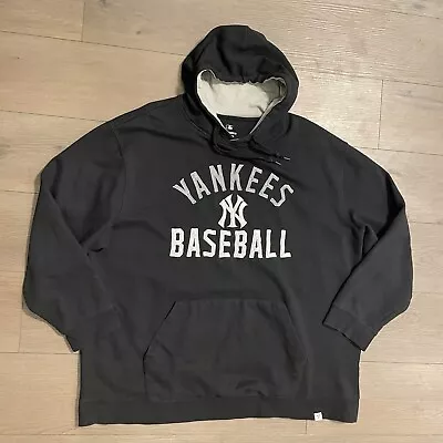 New York Yankees Hoodie Men’s 3XLB Black Fanatics Fleece Hooded Sweatshirt Logo • $32.99