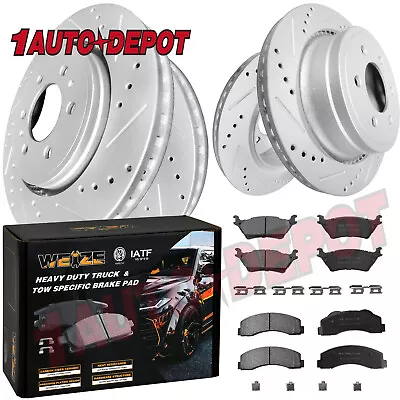 Front & Rear Drilled Disc Brake Rotors Pads Kit For Ford F-150 2012-2020 6 LUGS • $279.64