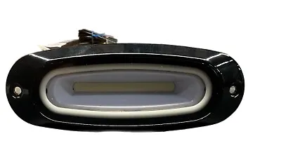 Black Oval T-Top Spreader Marine White & Blue LED Light 39142 • $51.88