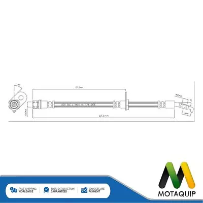 Fits Toyota RAV4 1994-2000 2.0 Brake Hose Front Right Motaquip 9094702782 • $22.39