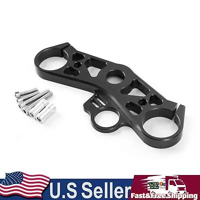 Lowering Triple Tree Front End Upper Top Clamp For YAMAHA YZF R6 2008-2016 Black • $47.79