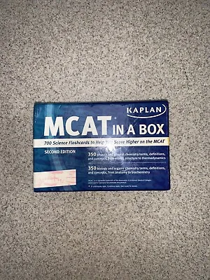 MCAT In A Box. New. Science. By Kaplan                                    (B21) • $6.99