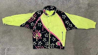 Retro Ski Suit Vintage 80's 90's - Neon Apres Ski JACKET RODEO LARGE MENS • $71.56