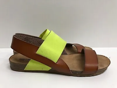 Mossimo Supply Strapy Sandals Women Neon/brown Textile-man Made Material SZ 7.5M • $7