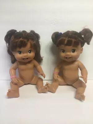 2 Baby Alive Dolls (New Teeth) Teeth & Tongue Move Preowned Nice! Twins! • $69.99