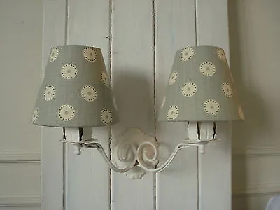 £24 • Buy **candle Lampshades**country Style Vanessa Arbuthnott 'pretty Maids' Duck Egg