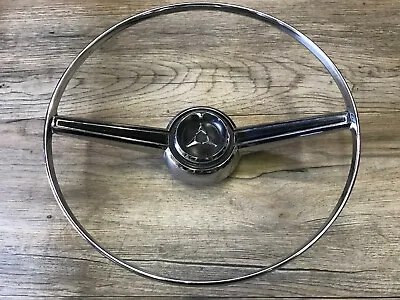 1966 66 Dodge Coronet B Body Mopar Used Oem Chrome Steering Wheel Horn Ring C-g • $150