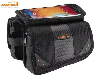 IBERA Bicycle  Frame Bag Top Tube Phone Holder Pouch MTB Quick Strap IB-TB7 • $29.11