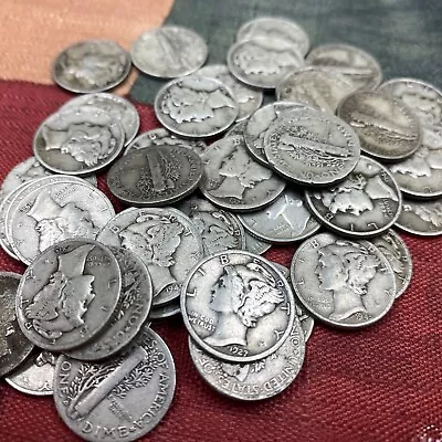 1 90% Silver Mercury Dime Circulated • $2.80